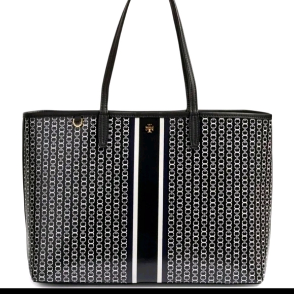 Tory Burch Gemini Link Tote in Black - Picture 1 of 4